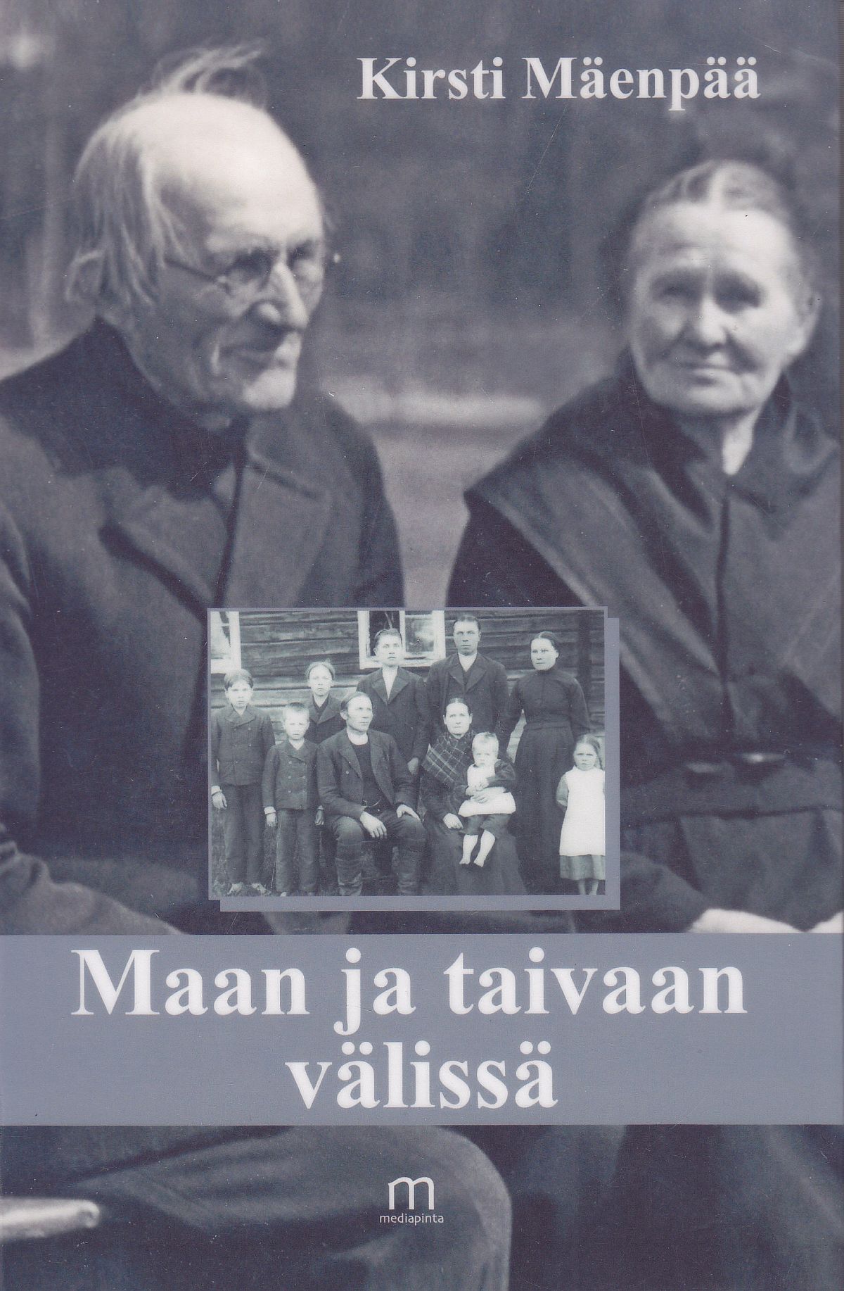 Kirsti Mäenpään Maan ja taivaan välissä teoksen kansikuva