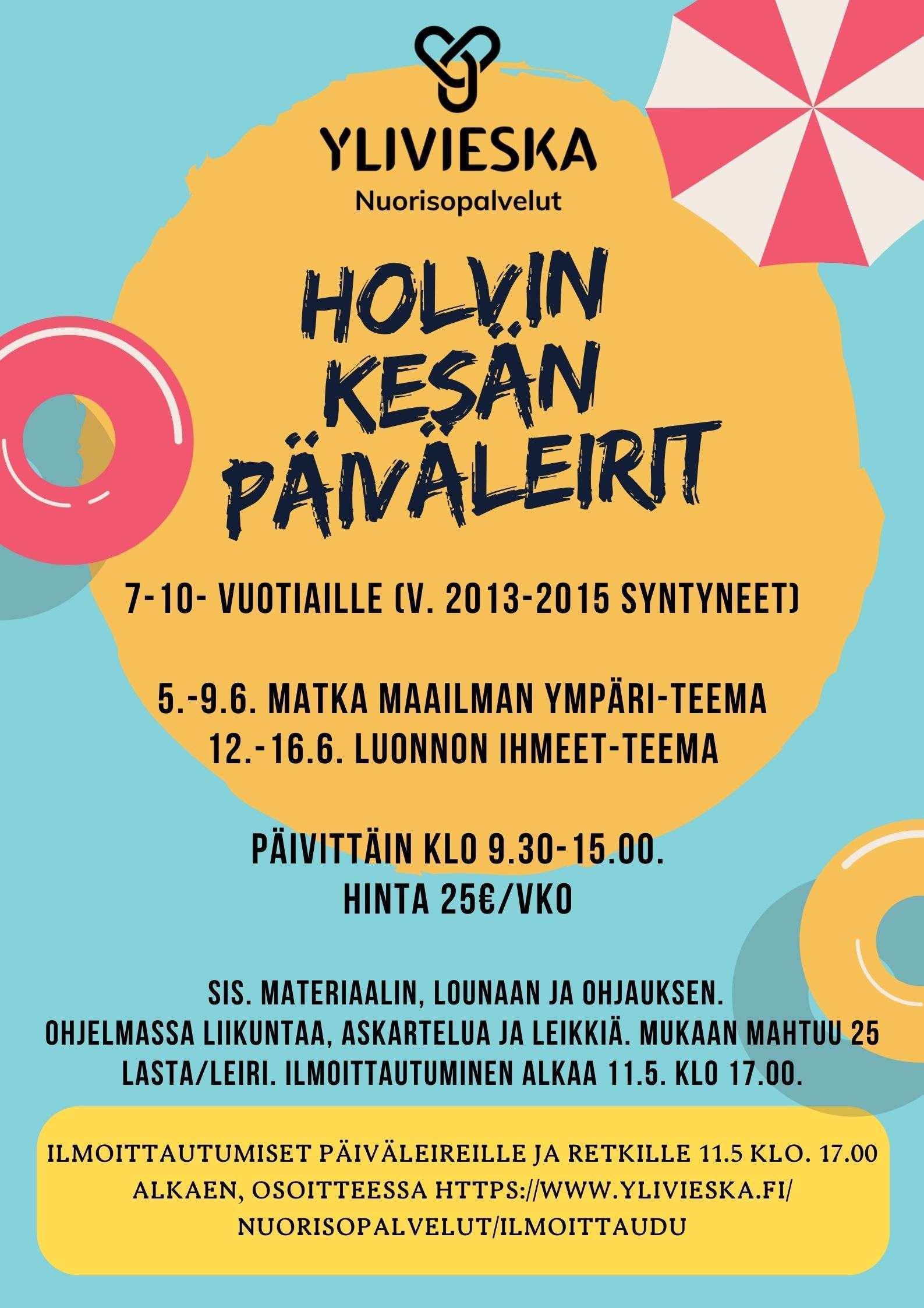 Loma-ajan toiminta - Ylivieskan kaupunki